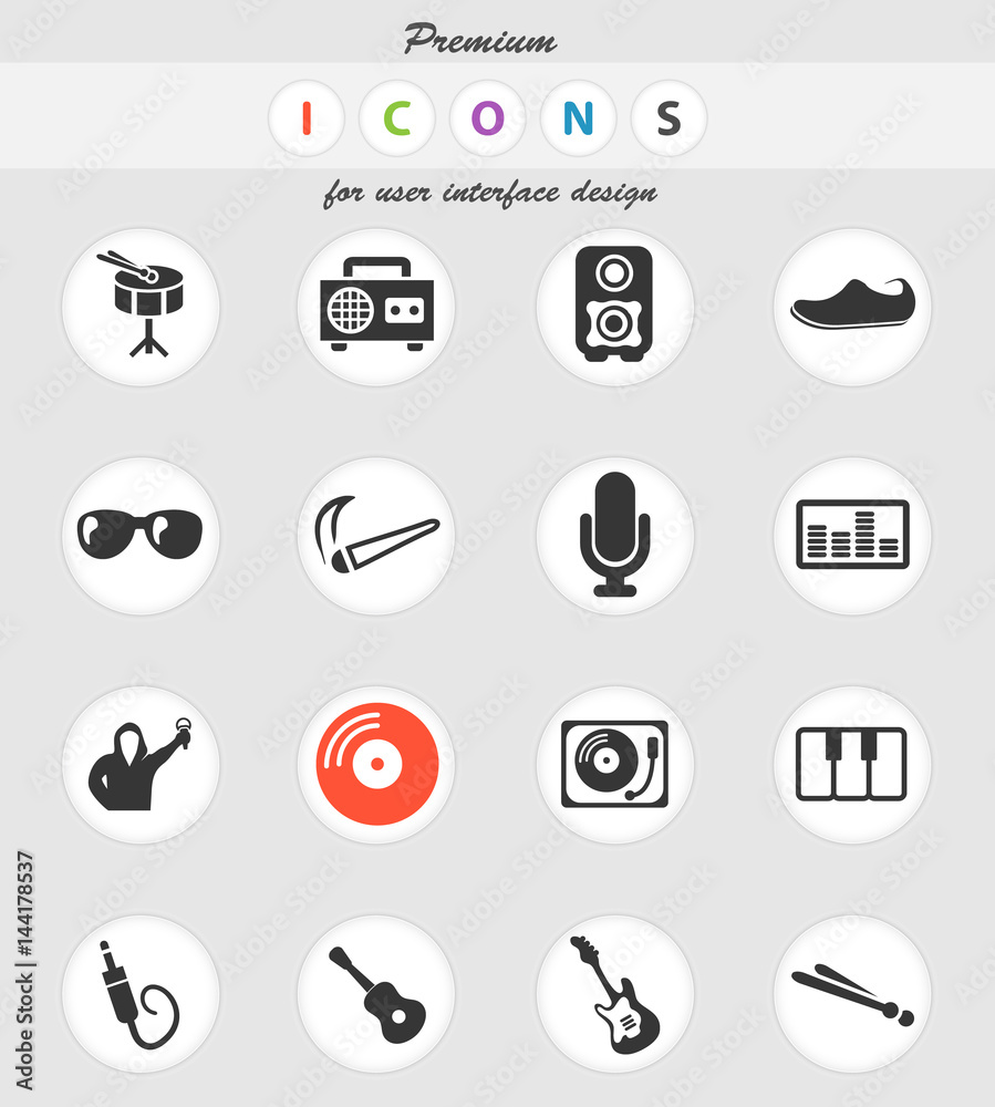 music icon set