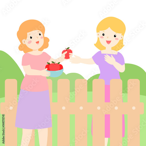 Good relationship of neighbor vector..