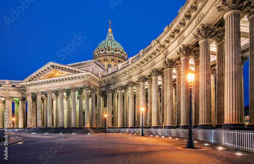 Казанский собор ранним утром Kazan Cathedral  at dawn © yulenochekk