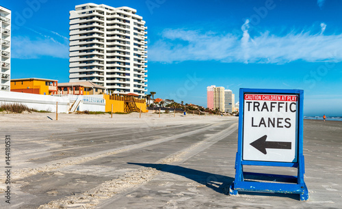 Road sign on main Daytona Beach
