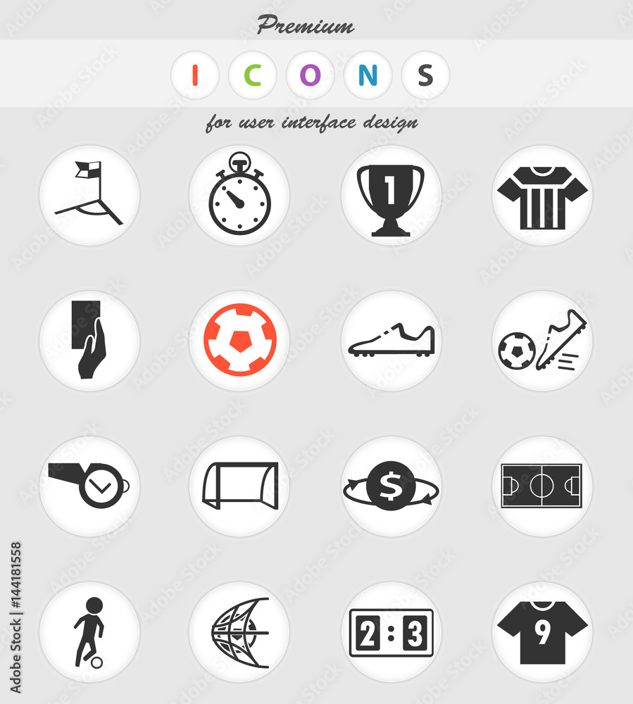 soccer icon set soccer icon set