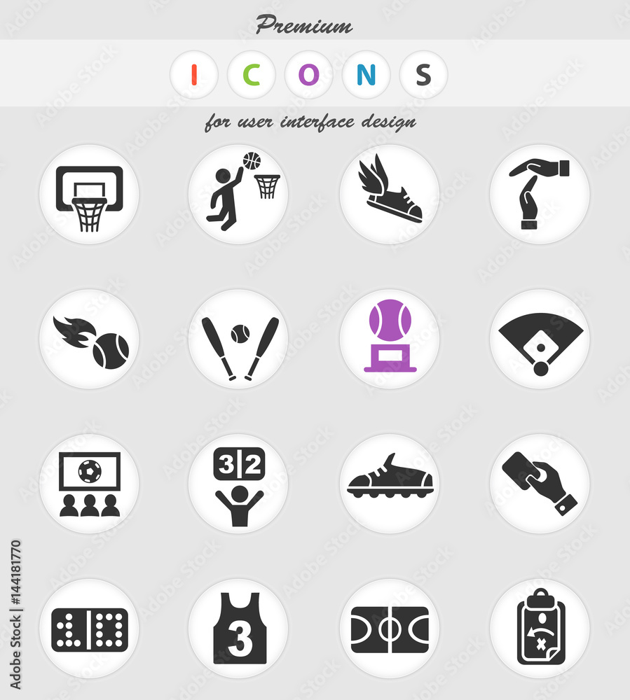 sport icon set