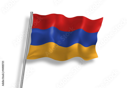 Drapeau d' Arménie en qualité vectorielle 