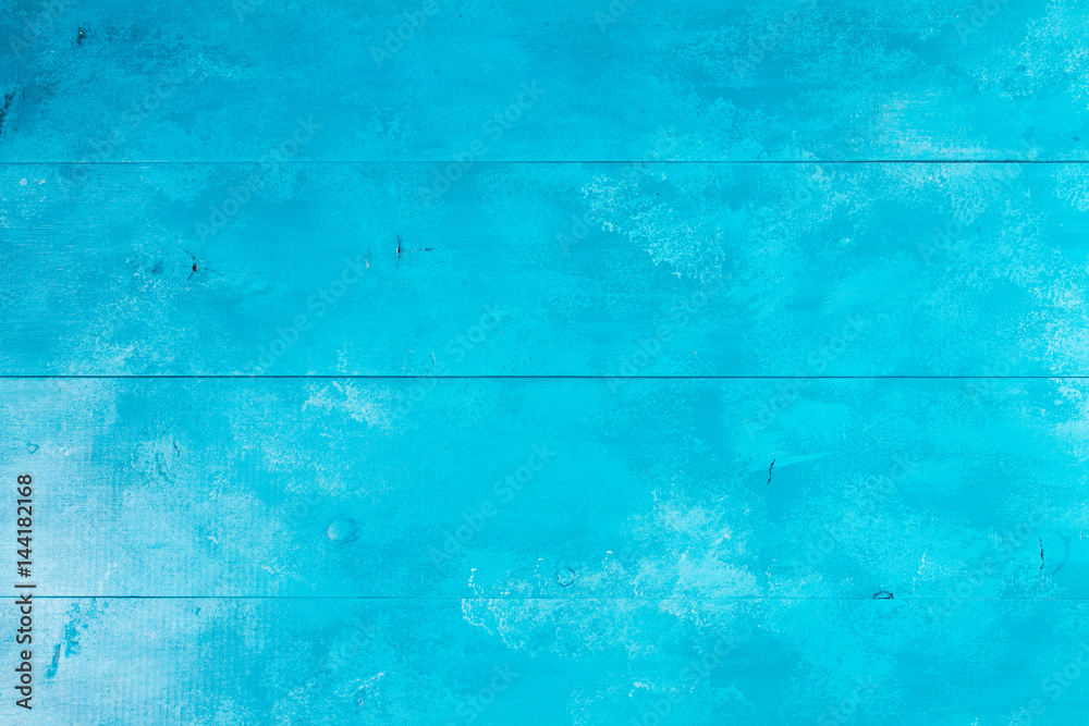 Bright aqua blue wooden background texture macro Bright aqua blue wooden background texture macro