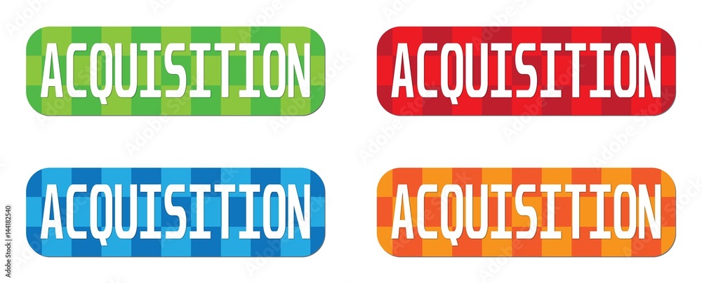 ACQUISITION text, on rectangle, zig zag pattern stamp sign. ACQUISITION text, on rectangle, zig zag pattern stamp sign.