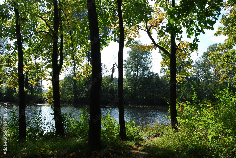 Naklejka premium Pulawy, Ogrod palacowy XVII w.