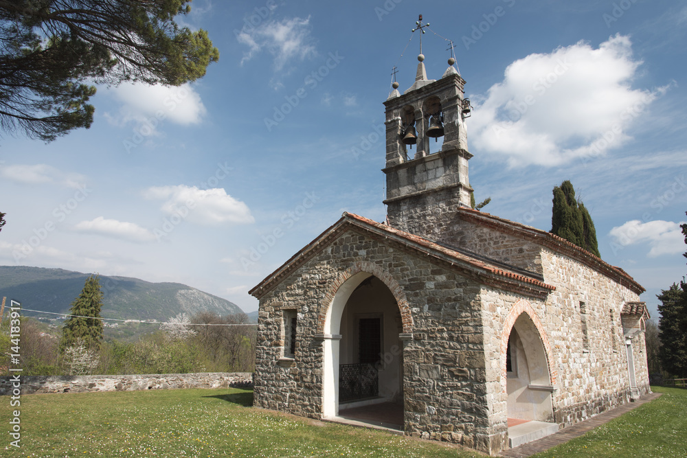 Naklejka premium Church of St. Euphemia. When the stones tell ....