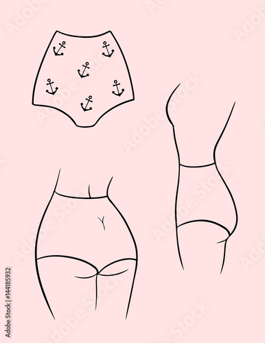 Underpants with high waisted