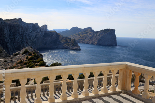 Cap Formentor Aussichtspunkt vom Balkon auf Mallorca, Spanien photo