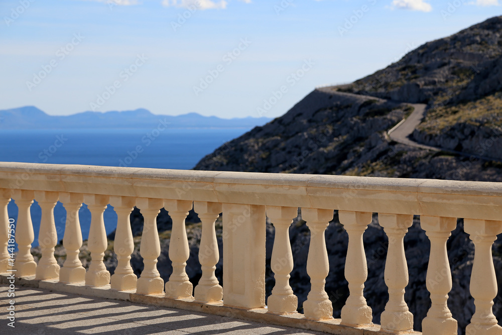 Cap Formentor Aussichtspunkt vom Balkon auf Mallorca, Spanien