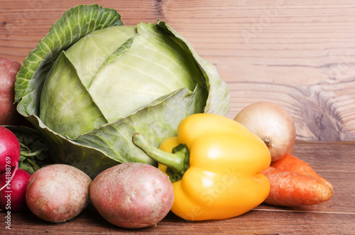 Vegetables in the cellar