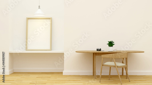 workspace and studio picture - 3D Rendering