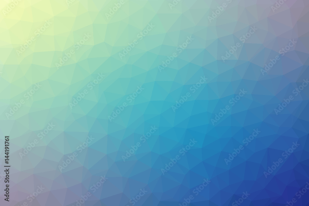 Polygonal abstract geometric blue and yellow triangular low poly style gradient background vector illustration Polygonal abstract geometric blue and yellow triangular low poly style gradient background vector illustration