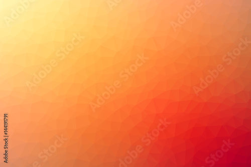 Polygonal abstract geometric red, orange and yellow triangular low poly style gradient background