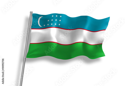 Free Download Drapeau du Ouzbékistan en qualité vectorielle  - GFXLoad