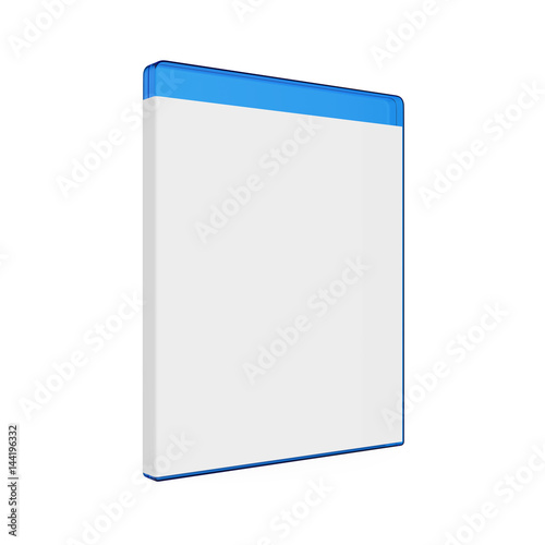 Canvas Print Blank Bluray Case Isolated