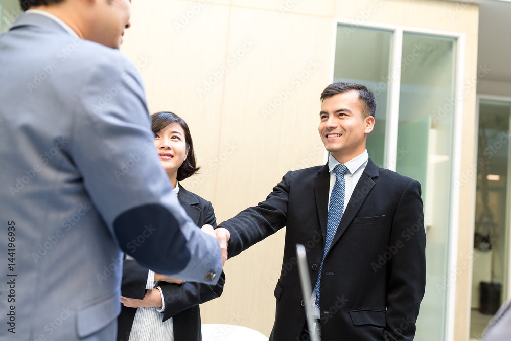 Business man Hand shaking in business meeting Business man Hand shaking in business meeting