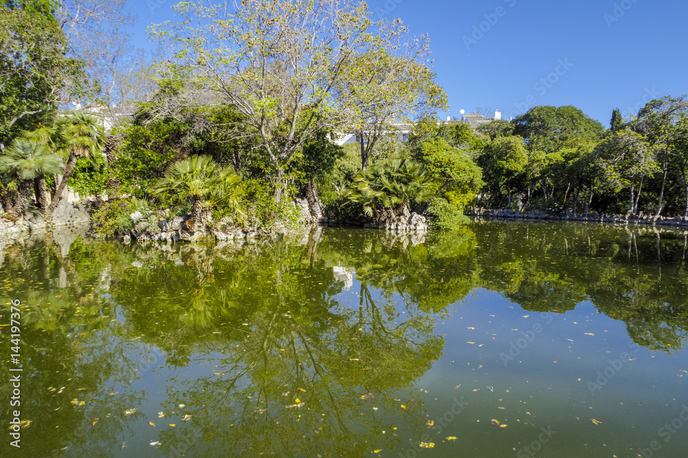 The park of the Lake, Masnou Spain