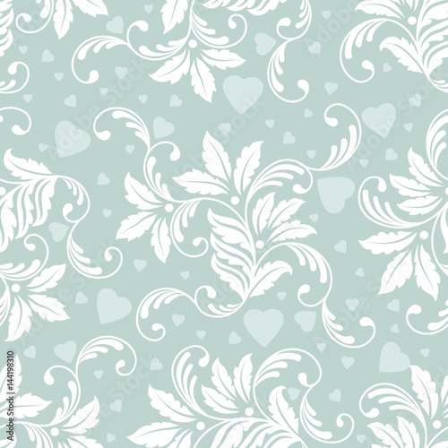 Vector flower seamless pattern element. Elegant texture for backgrounds. Classical luxury old fashioned floral ornament, seamless texture for wallpapers, textile, wrapping.