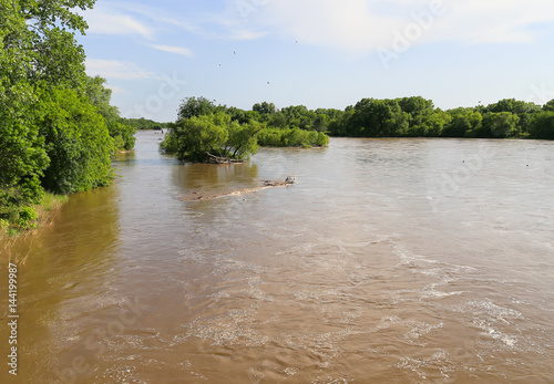 Arkansas River with High Water