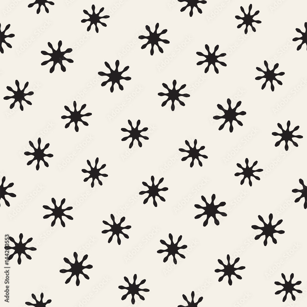 Vector seamless freehand pattern. Abstract background with floral brush strokes. Hand drawn texture Vector seamless freehand pattern. Abstract background with floral brush strokes. Hand drawn texture