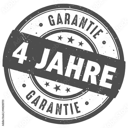 Runder 4 Jahre Garantie  Stempel