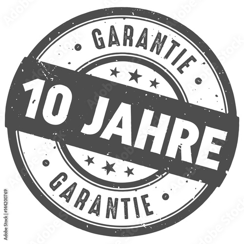 Runder 10 Jahre Garantie  Stempel