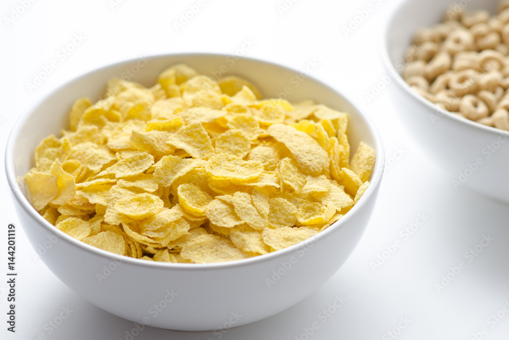 Bowl of corn cereal Bowl of corn cereal