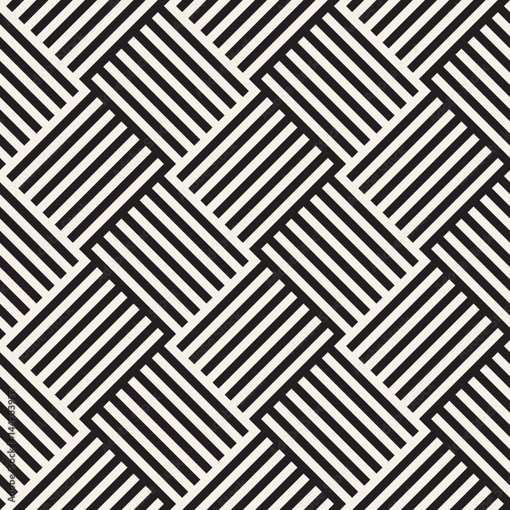 Stylish Lines Maze Lattice. Ethnic Monochrome Texture. Abstract Geometric Background. Vector Seamless Black and White Pattern.
Stylish Lines Maze Lattice. Ethnic Monochrome Texture. Abstract Geometric Background. Vector Seamless Black and White Pattern.