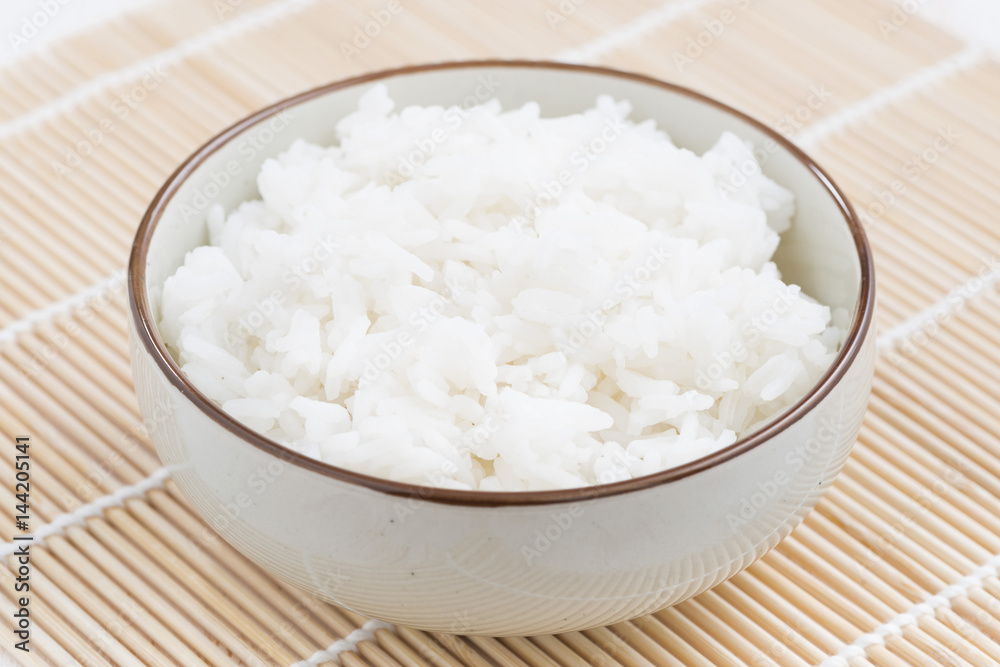 steam white rice