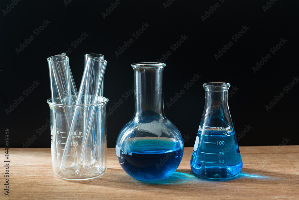 science laboratory test tubes on black background , laboratory equipment science laboratory test tubes on black background , laboratory equipment
