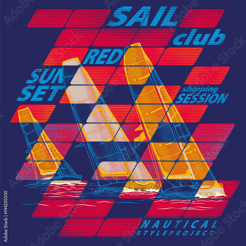 Red sunset sailing team