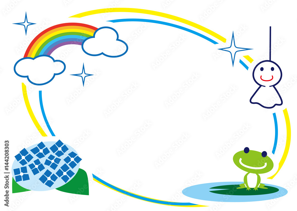 梅雨 フレーム Stock Vector Adobe Stock 梅雨 フレーム Stock Vector Adobe Stock