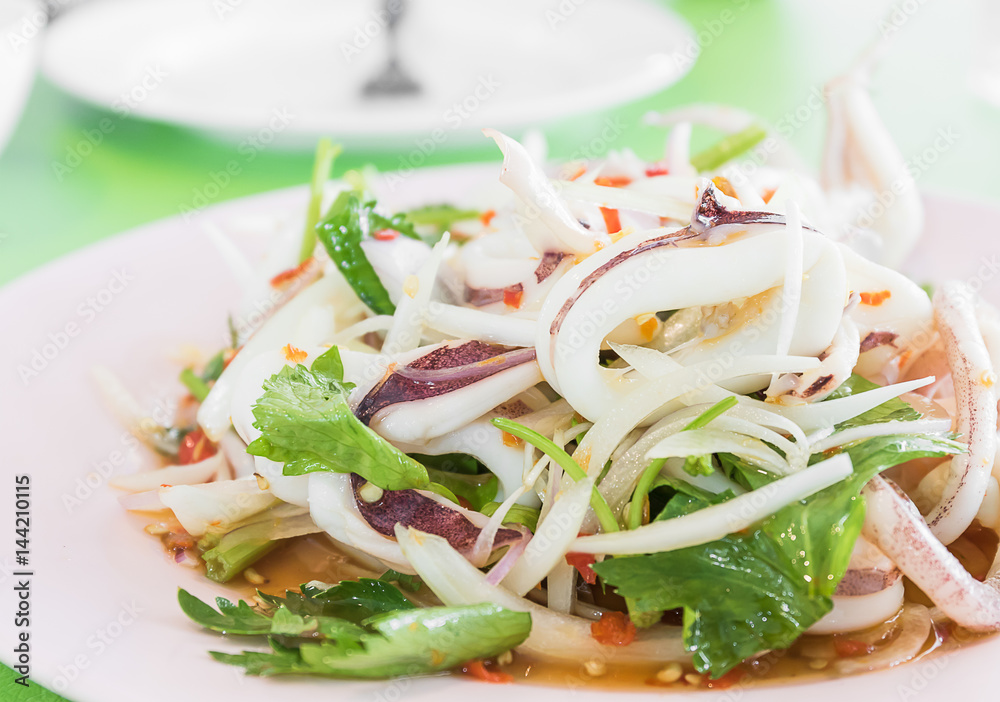 Thai spicy squid salad Thai spicy squid salad