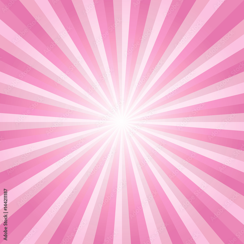 Obraz premium Abstract soft Pink rays background. Vector EPS 10, cmyk.