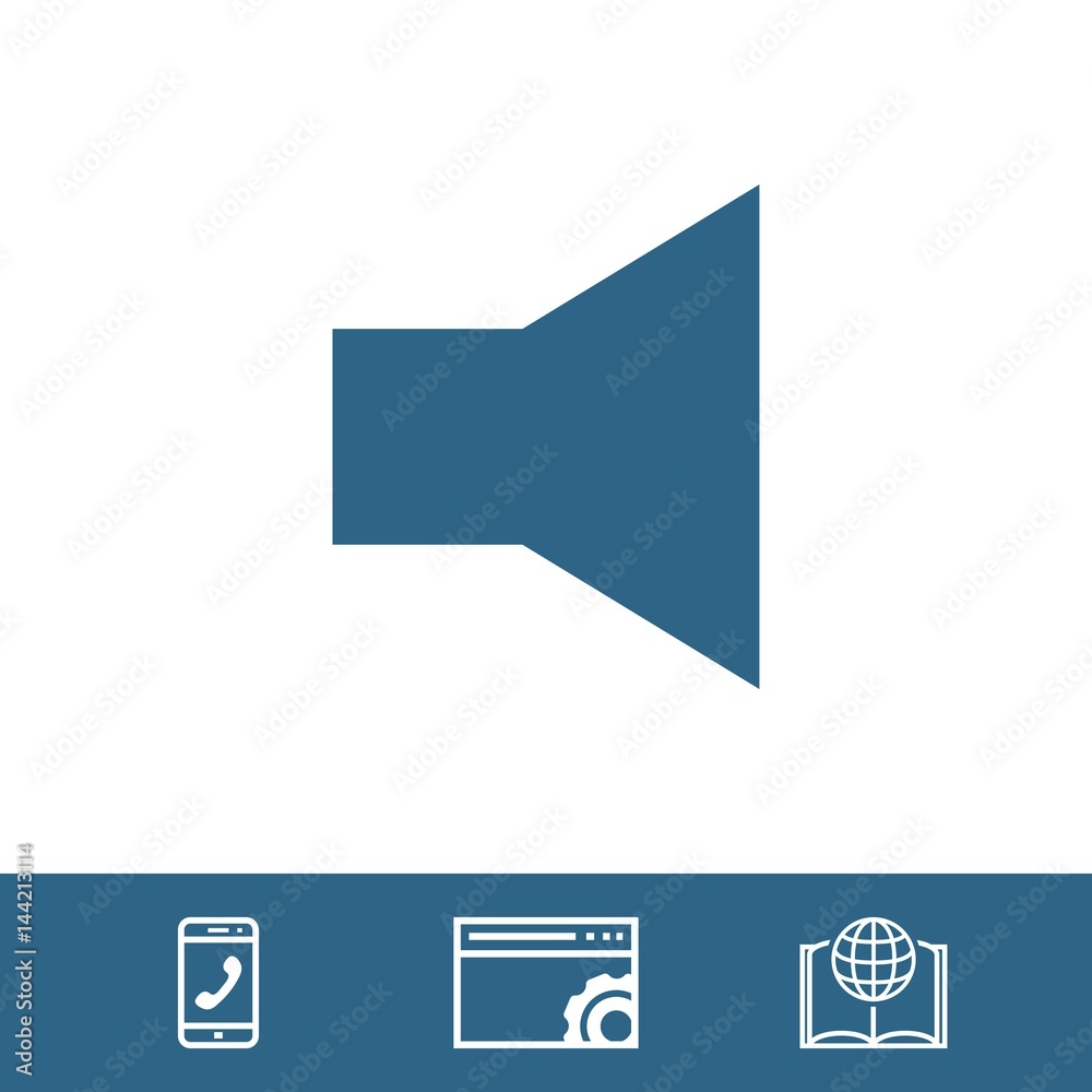 volume icon stock vector illustration flat design volume icon stock vector illustration flat design