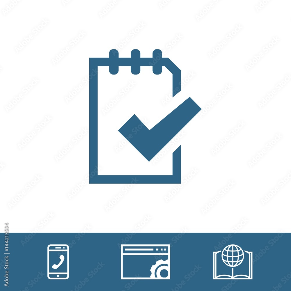 checklist icon stock vector illustration flat design checklist icon stock vector illustration flat design