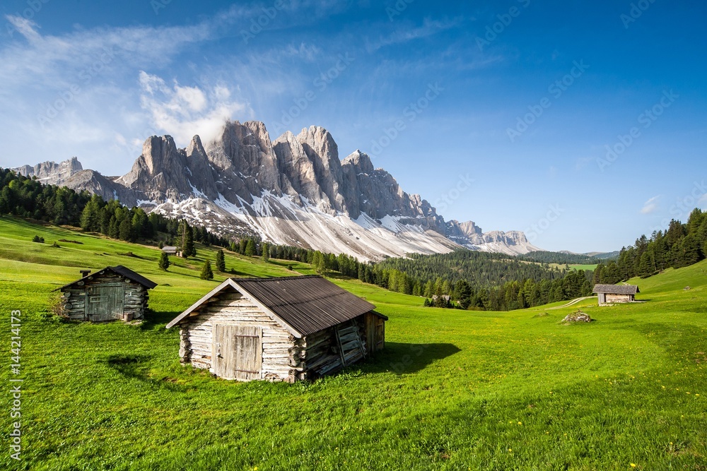 Malga Caseril, Puez-Odle natural park, Dolomites, independent Province of Bolzano, Trentino Alto-Adige, Italy. Europe Malga Caseril, Puez-Odle natural park, Dolomites, independent Province of Bolzano, Trentino Alto-Adige, Italy. Europe