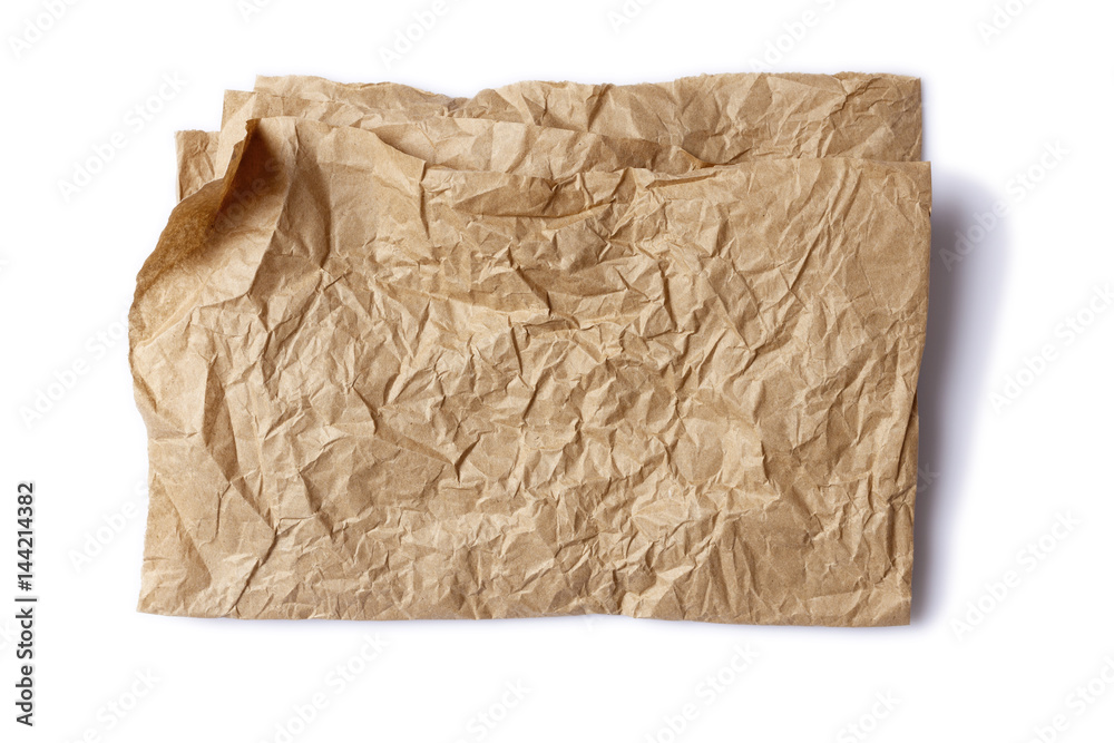 Crumpled Paper Isolated Crumpled Paper Isolated