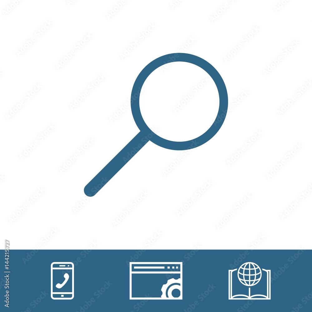 search icon stock vector illustration flat design search icon stock vector illustration flat design