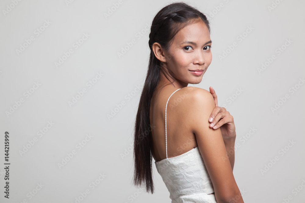 Happy Beautiful young Asian woman. Happy Beautiful young Asian woman.