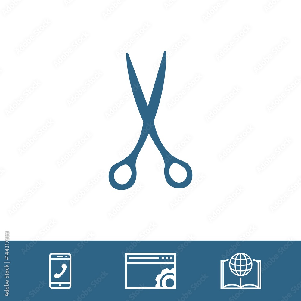 scissors icon stock vector illustration flat design scissors icon stock vector illustration flat design