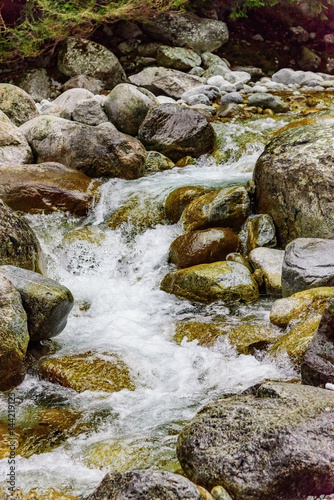 mountain river stones