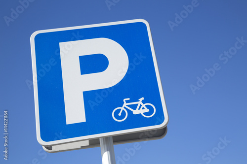 Bike Lane Symbol Parking Sign, Ibiza