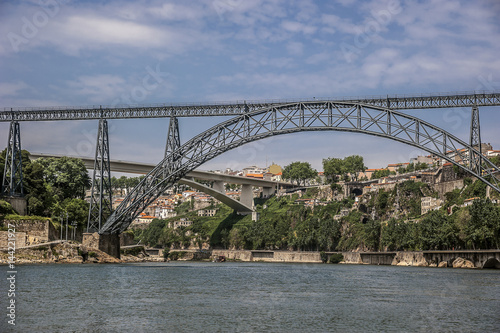 Portugal. Donna Maria Pia Bridge - railway bridge over the river Douro in Porto - was built in 1877 by Gustave Eiffel.