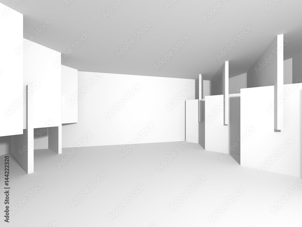 Abstract Modern White Architecture Background Abstract Modern White Architecture Background
