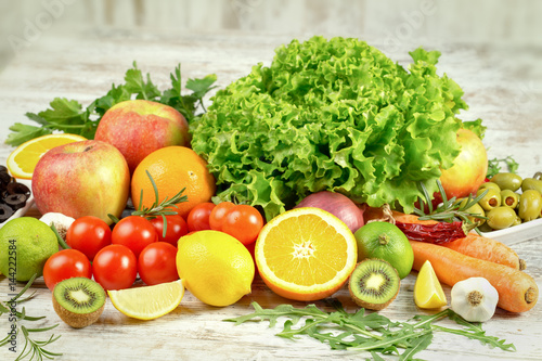 Your health depends on proper nutrition - fresh organic fruits and vegetables