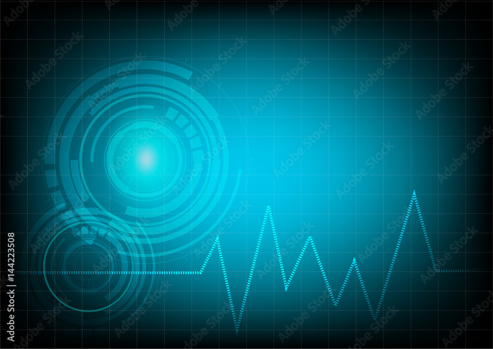 Technology high technology background, vector inllustration.