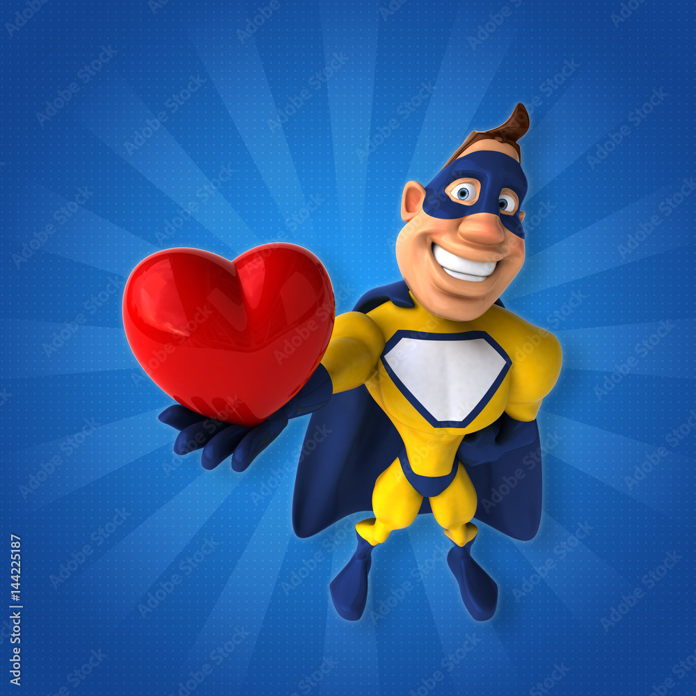 Fototapeta premium Fun superhero