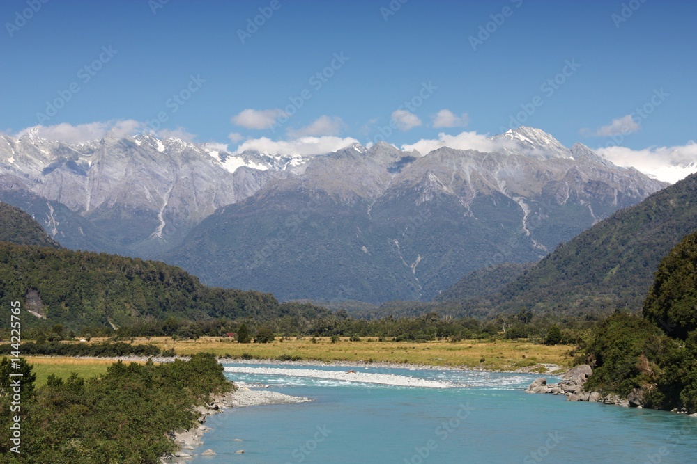 New Zealand landscape - Whataroa River